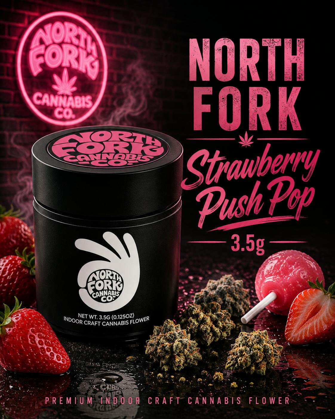 Product North Fork | Strawberry Push Pop | 2.3% terps