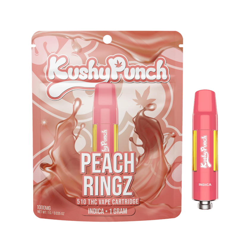 1G Kushy Punch 510 Vape Cart - Peach Ringz