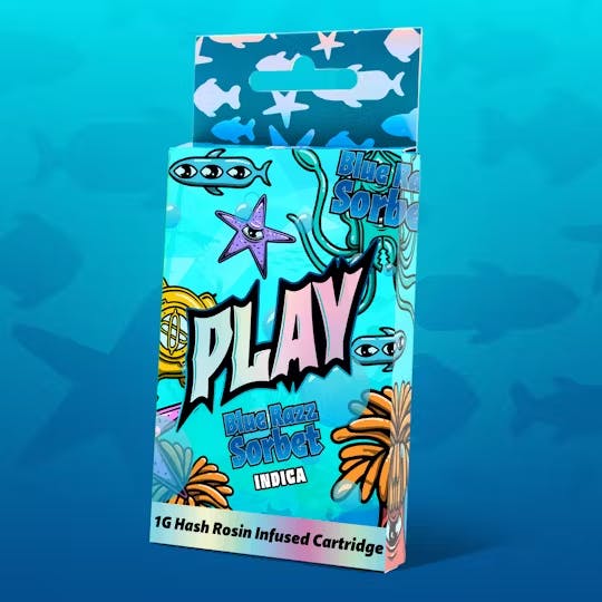 Play - 1g Cartridge - Blue Razz Sorbet