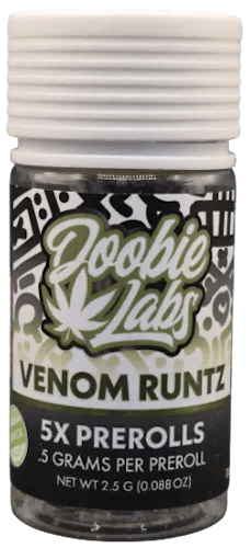 Product Doobie Labs - Venom Runtz - 2.5g - 5pk Prerolls