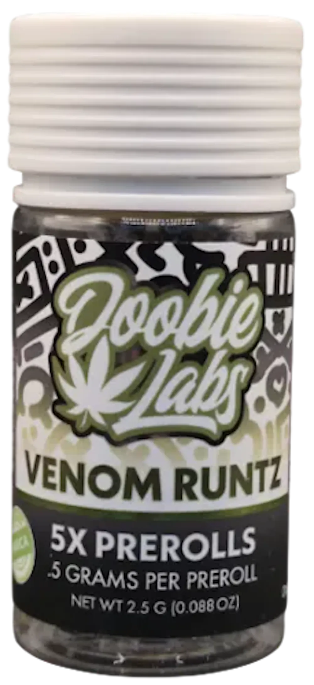 Product Doobie Labs - Venom Runtz - 2.5g - 5pk Prerolls