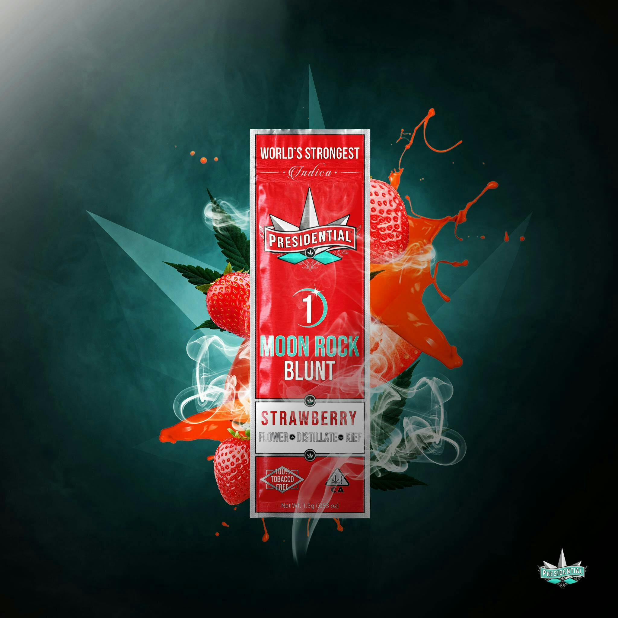 Presidential - 1.5g Moon Rock Infused Blunt - Strawberry