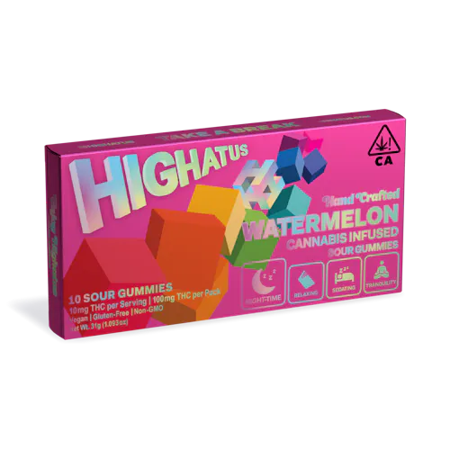 Watermelon Sour Gummies | 100mg-active