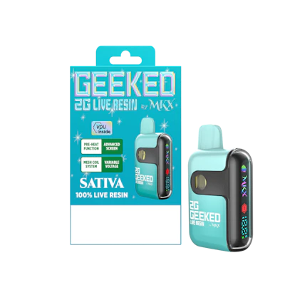 Geeked By MKX - 2g Live Resin Disposable - Carnival - Sativa