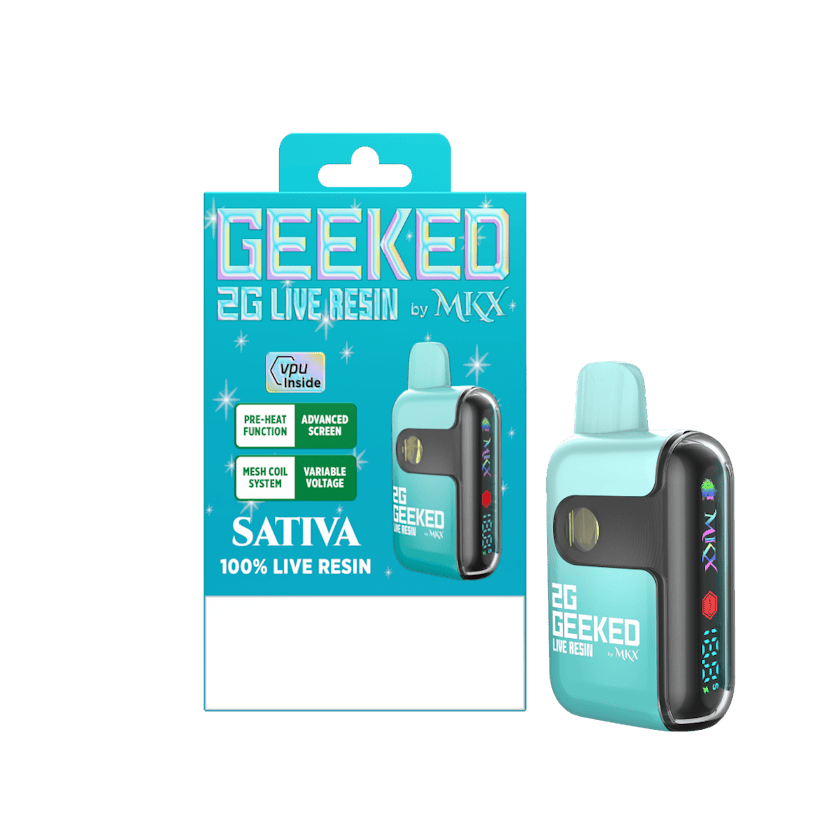 Geeked By MKX - 2g Live Resin Disposable - Carnival - Sativa