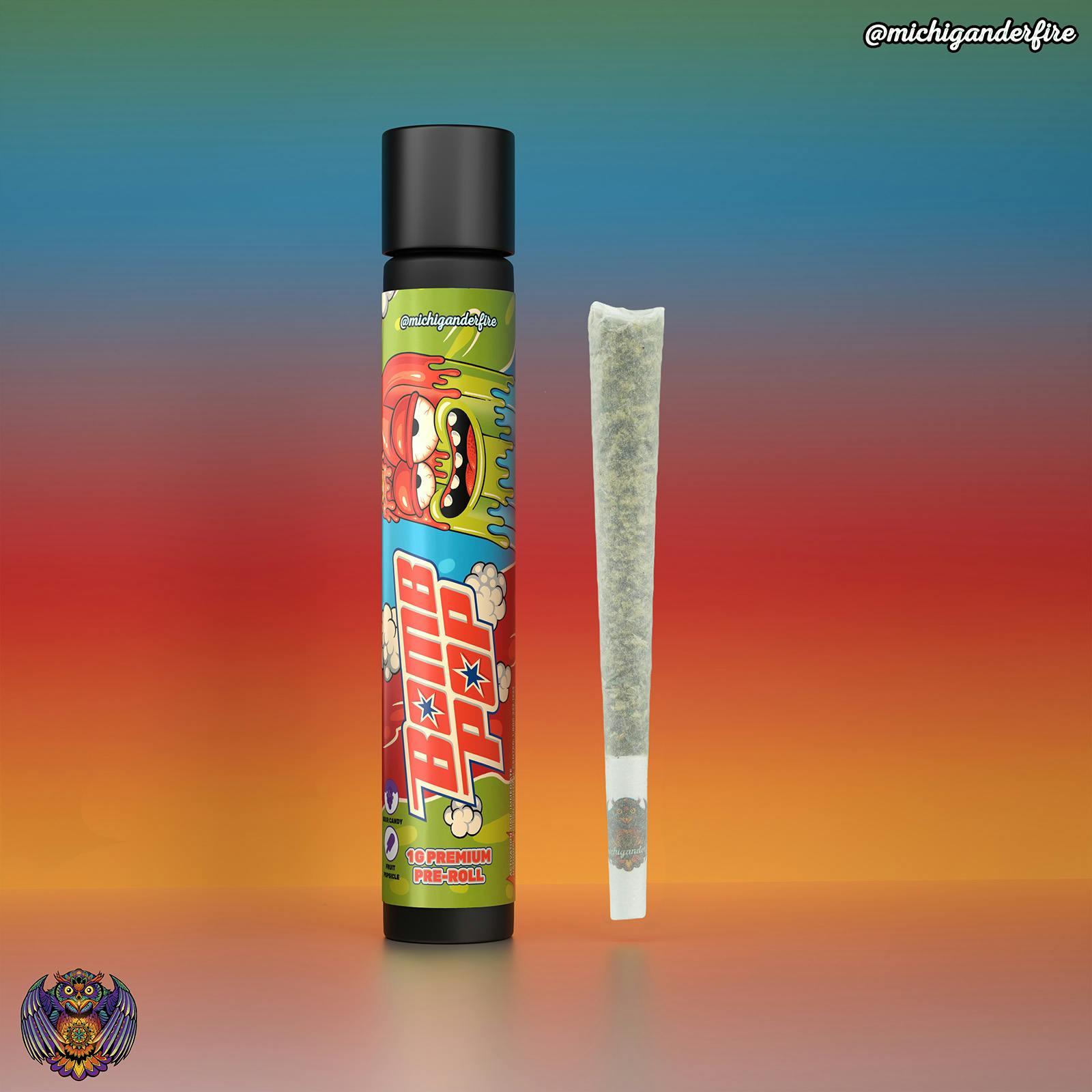 Michigander Fire - 1g Preroll - Bomb Pop