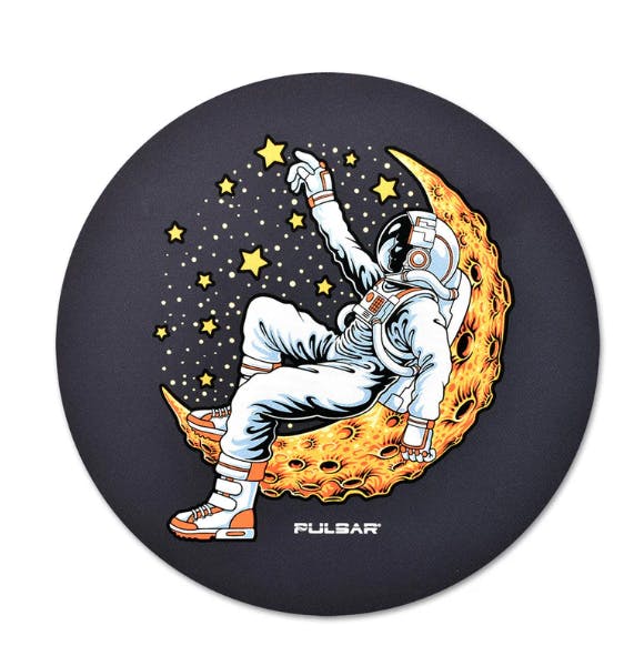 Product Pulsar DabPadz Fabric Top Round Dab Mat | Star Reacher | 8"