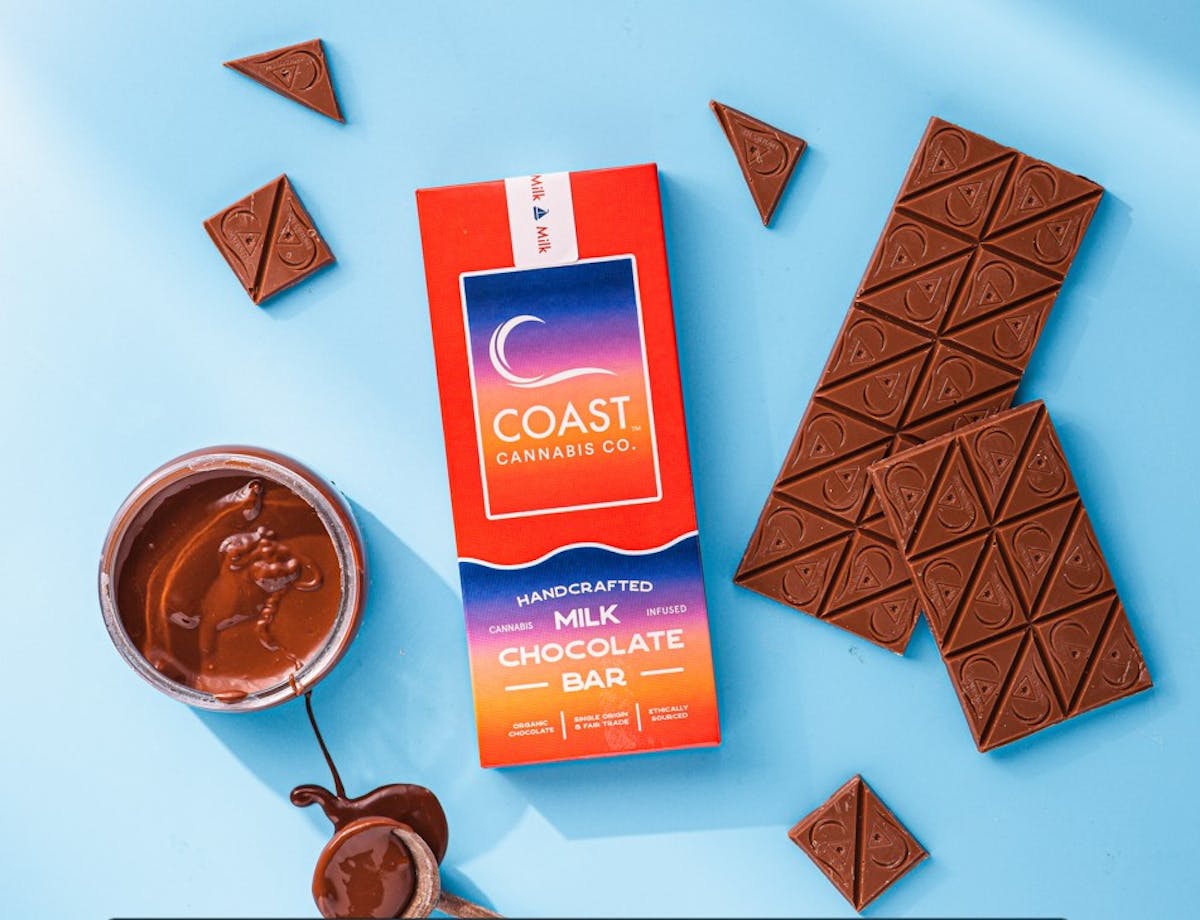 Photo of Coast Milk Chocolate Bar 20pk 100mg