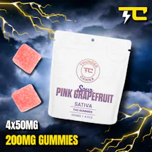 Thunder Canna - 200mg Gummies - Sour Pink Grapefruit