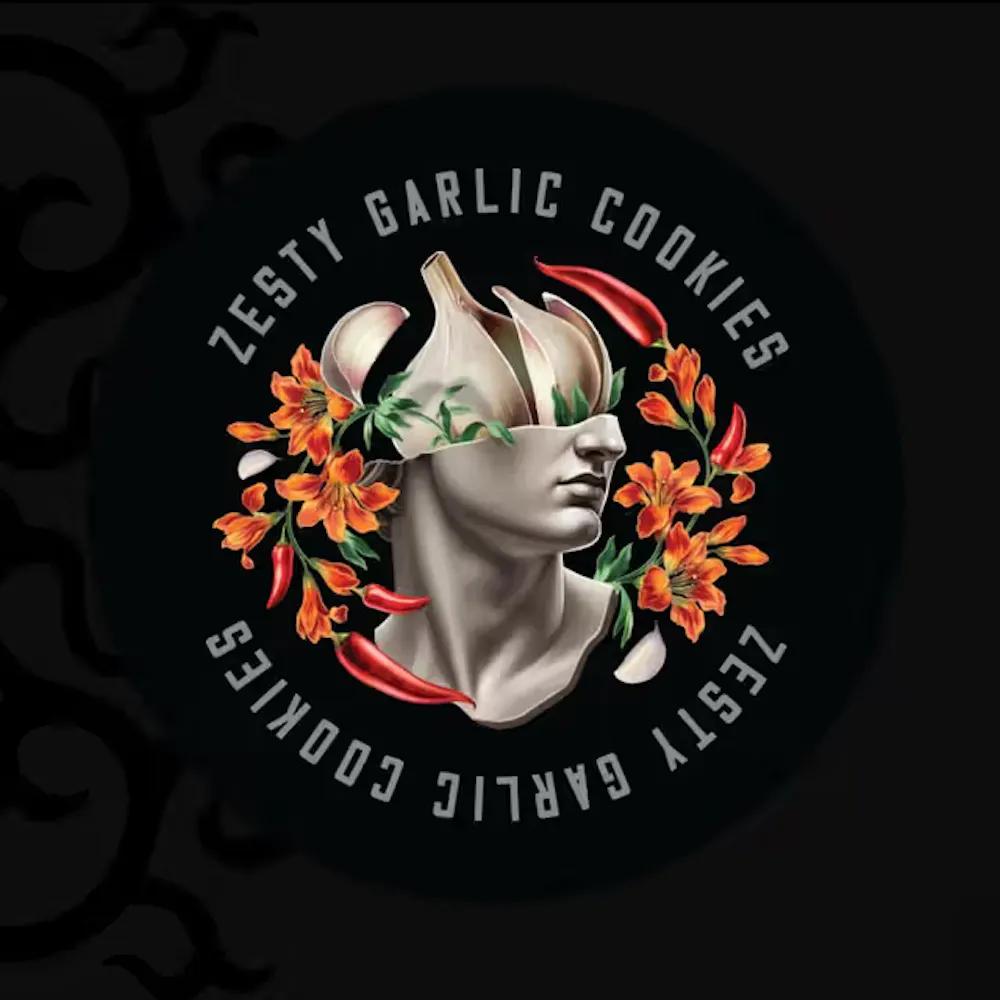 Product Dark Heart | Zesty Garlic Cookies | Flower