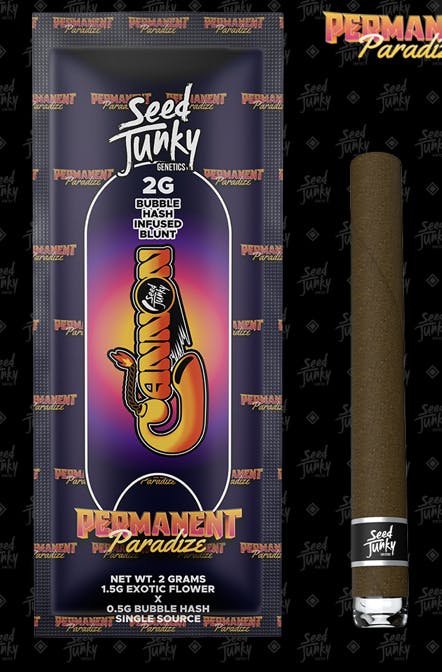 Product: Seed Junky | Bubble Hash Infused Cannon Blunt - Permanent Paradize - 2g