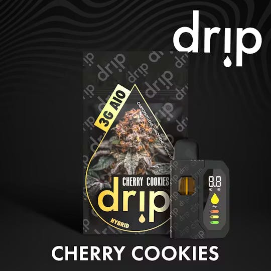 Cherry Cookies All-In-One Disposable Distillate Cartridge | Drip Vapes | 3g 