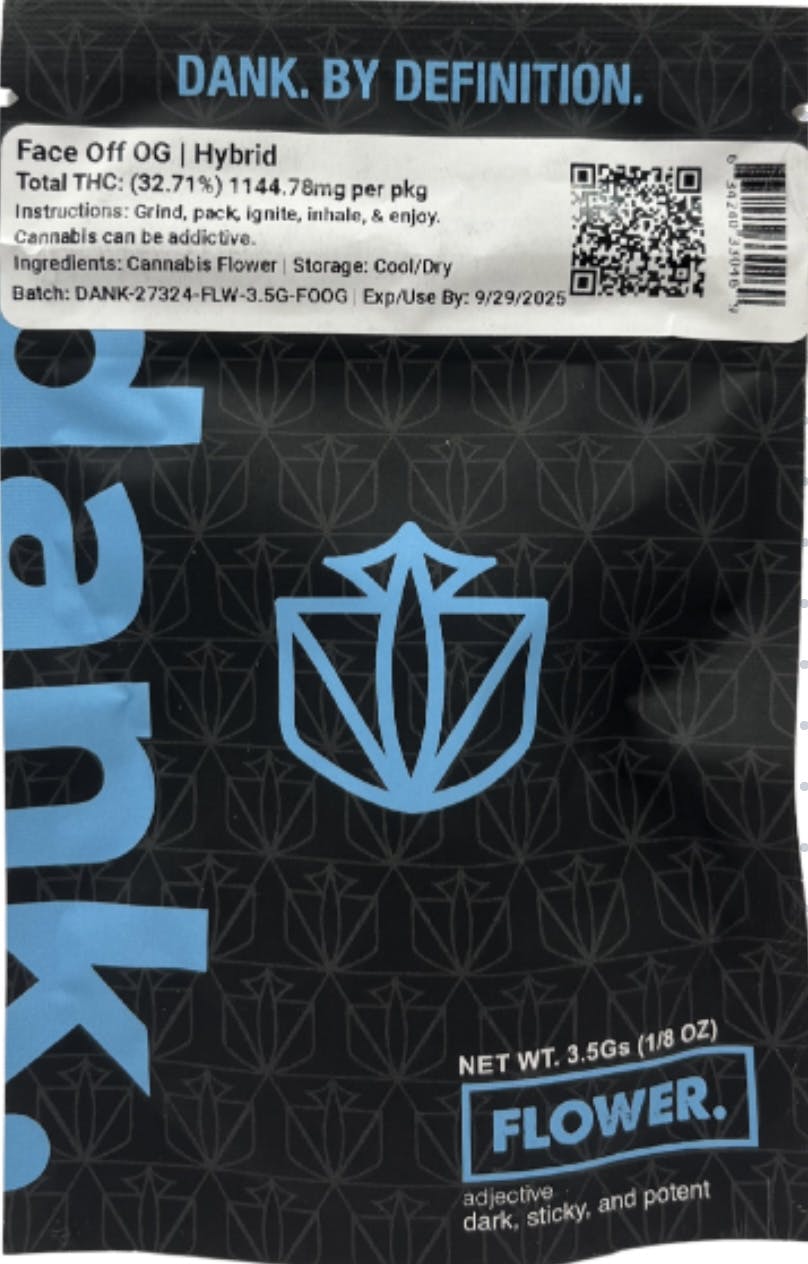 Photo of Dank | Face OFF OG Sun Grown | 3.5g Bag