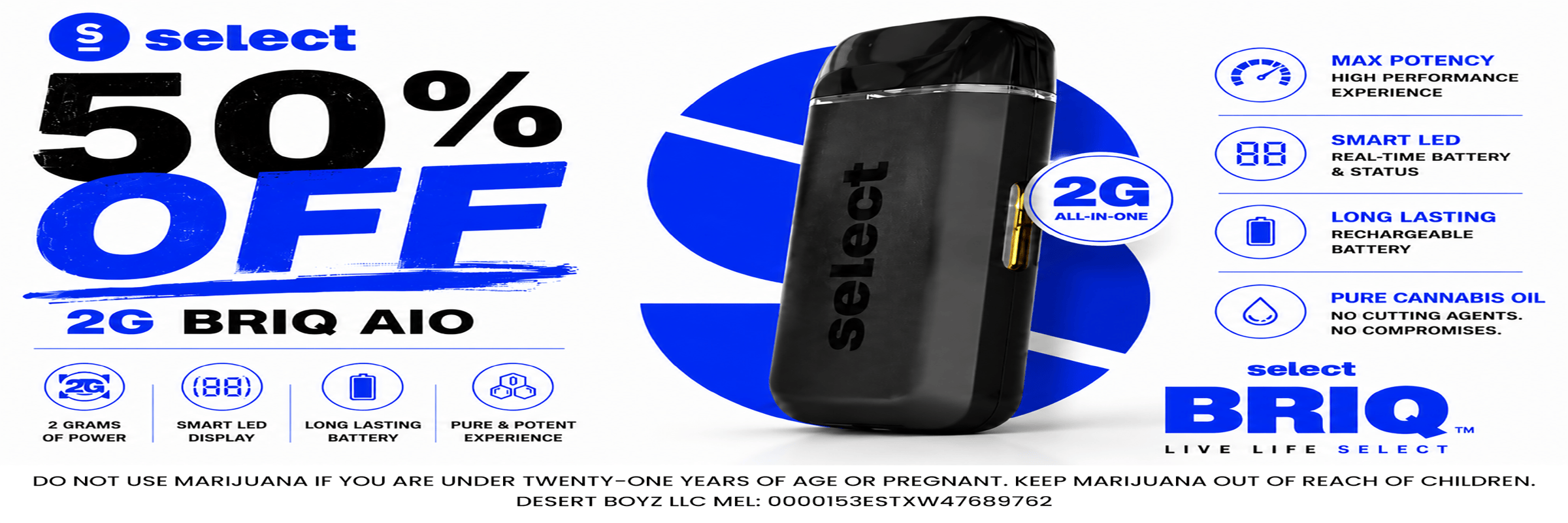 50% OFF | 2g Briq  AIO | Select