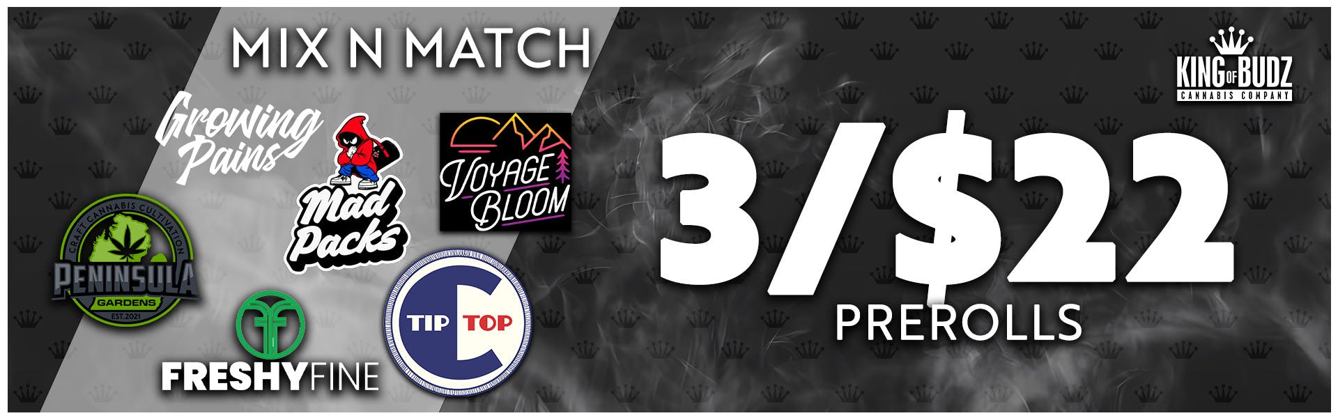 Mix N' Match 1g Prerolls - 3/$22