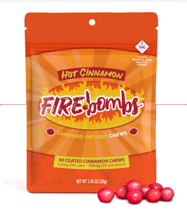 Joy Bombs by Joyibles Joyibles Joy Bombs Fire Bombs 40pk/100mg (candy, 2.8g)