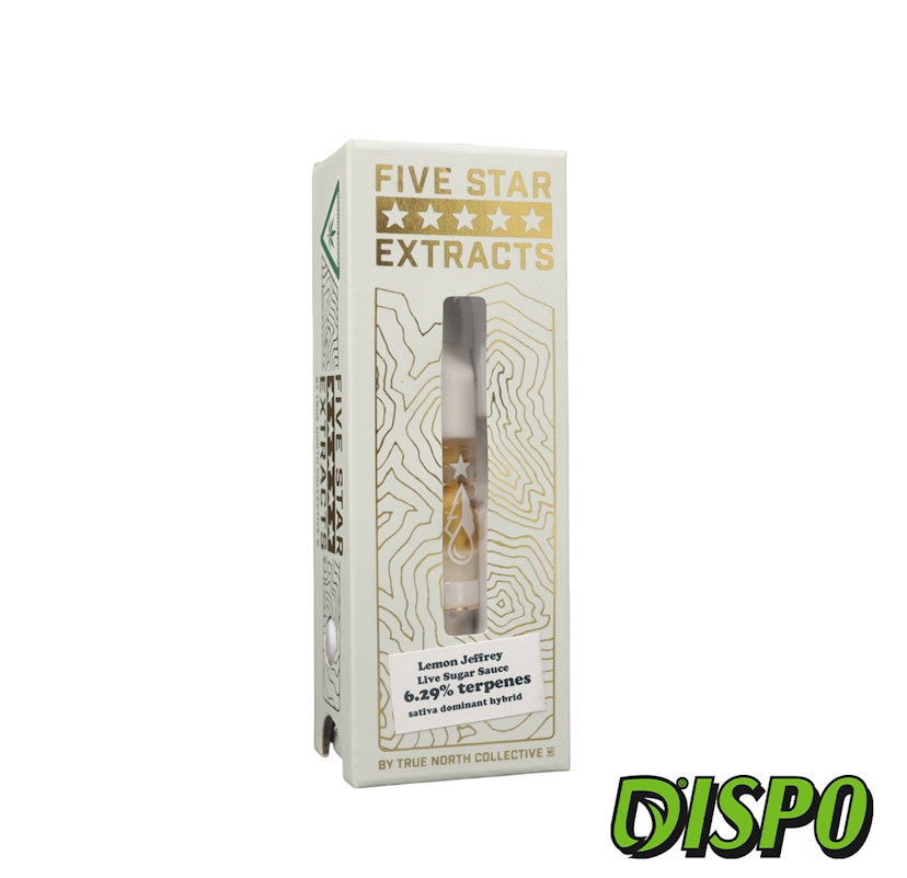 Five Star - Lemon Jeffery .5g Sugar Sauce Cartridge