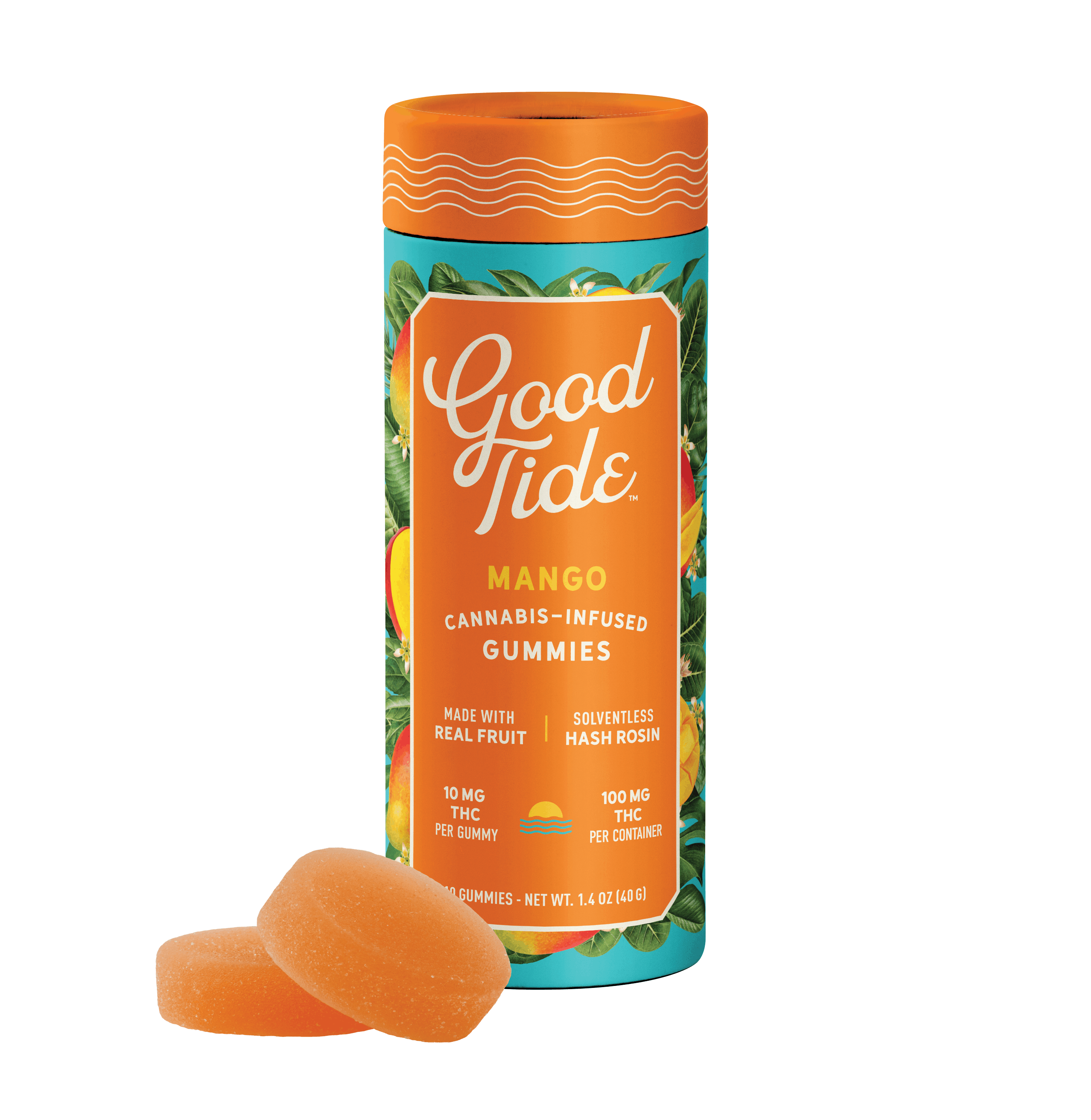 Good Tide Good Tide Gummies: Mango | Live Rosin - EDIBLES cannabis product, .1g