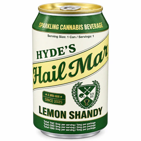 Hyde's Hail Mary - 5mg THC 5mg CBD 5mg CBG Infused Beverage - Lemon Shandy - product image at King of Budz