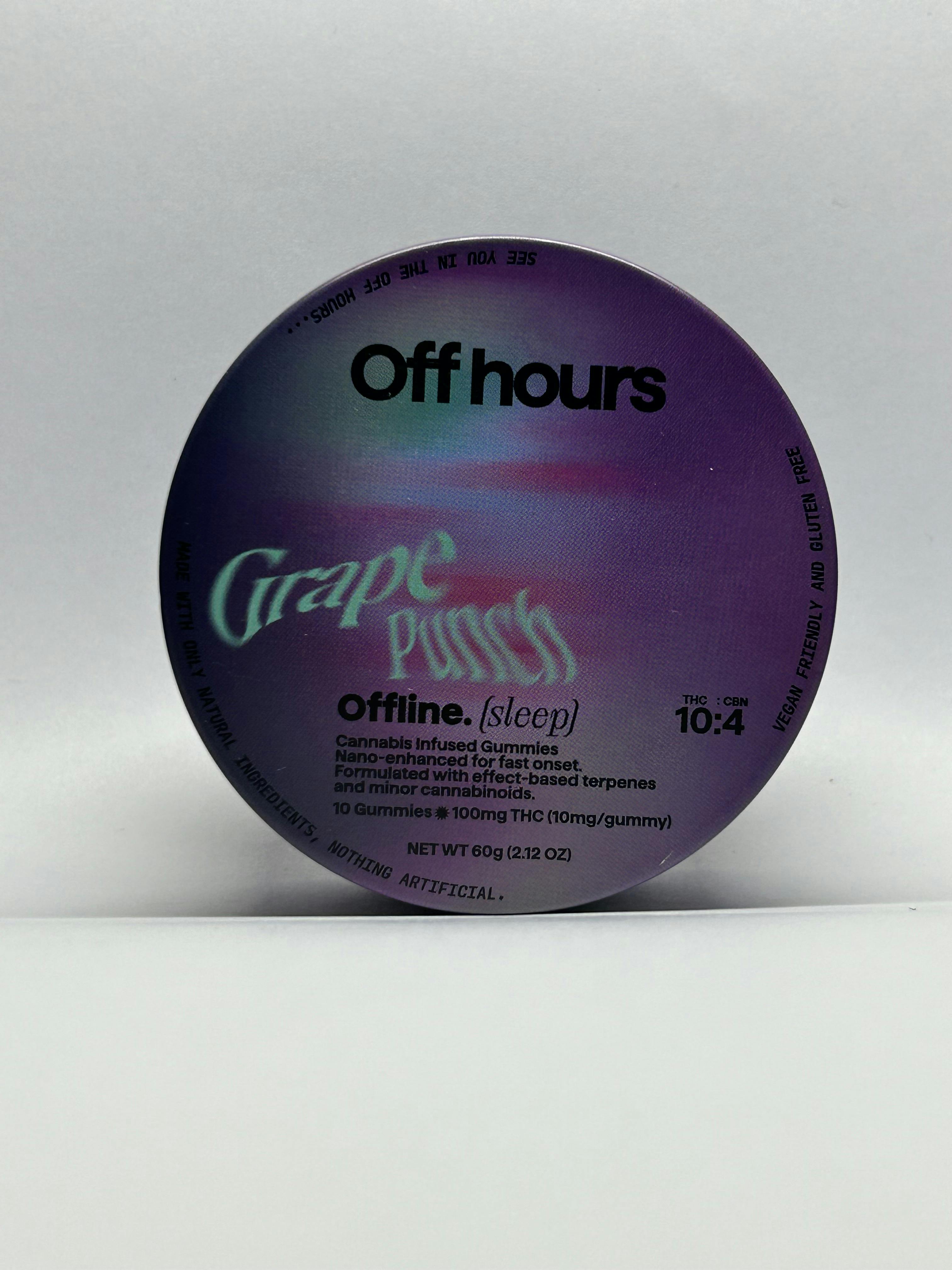 Photo of Off Hours – Grape Punch Offline Gummies – 10mg