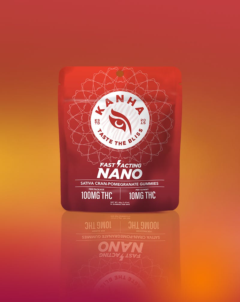 Kanha - NANO Gummies - Cran Pomegranate (S) (100mg)