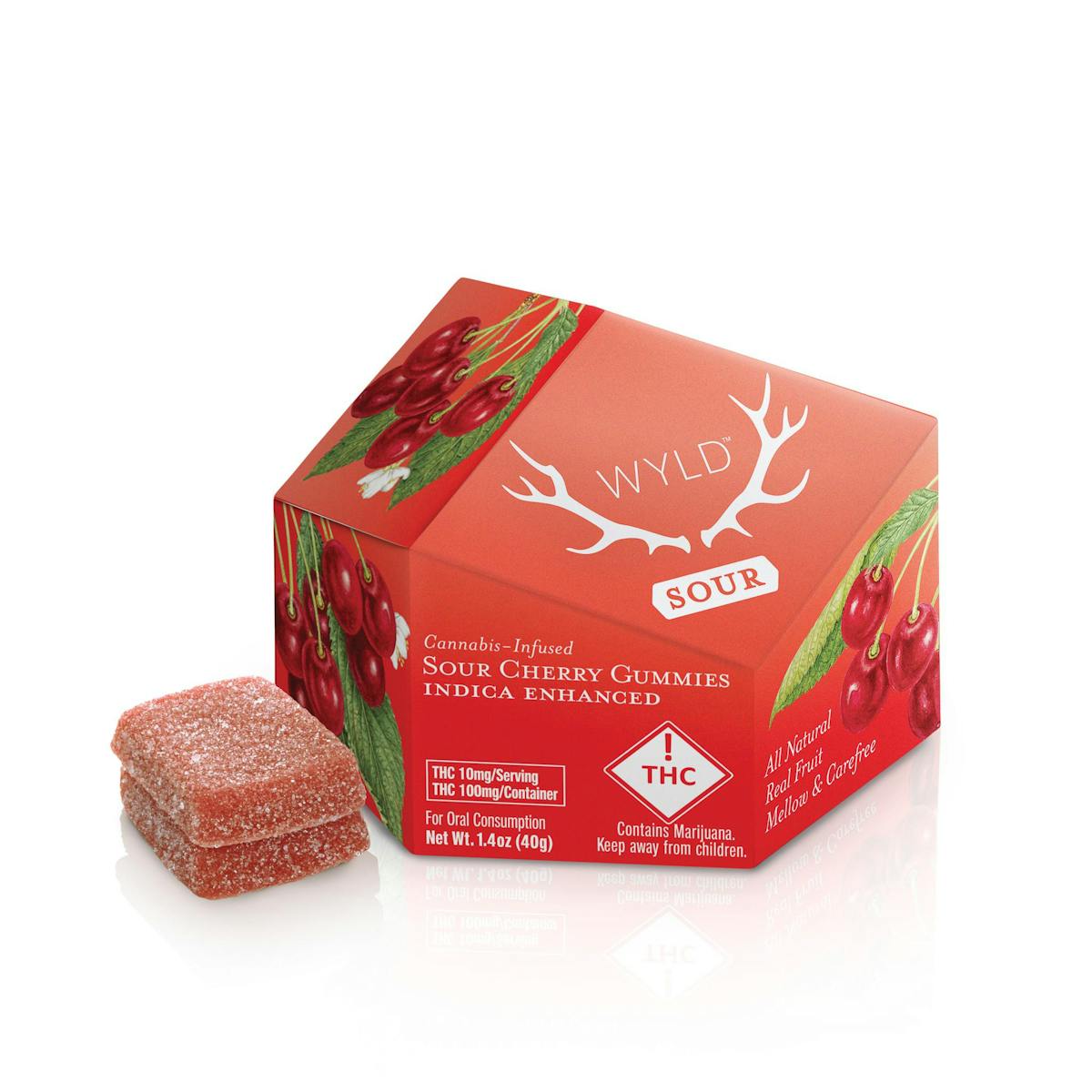 Photo of Wyld – Gummies – Sour Cherry (I) 100mg
