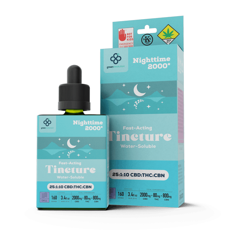 Oral Liquids | Green Revolution | Tincture | Nighttime 2000 (25:10:1) | 80mg