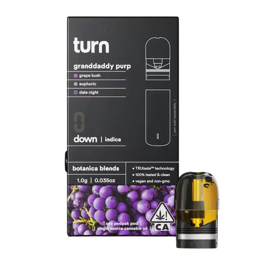 GRANDDADDY PURPLE BOTANICALS BLEND TURN DOWN POD