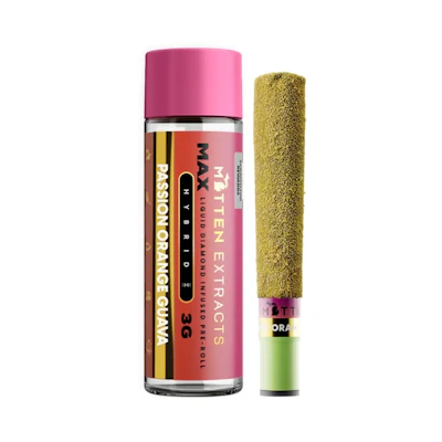 Mitten Extracts - 3g Infused Preroll - Passion Orange Guava (H) - PRE_ROLLS by Mitten Extracts at King of Budz
