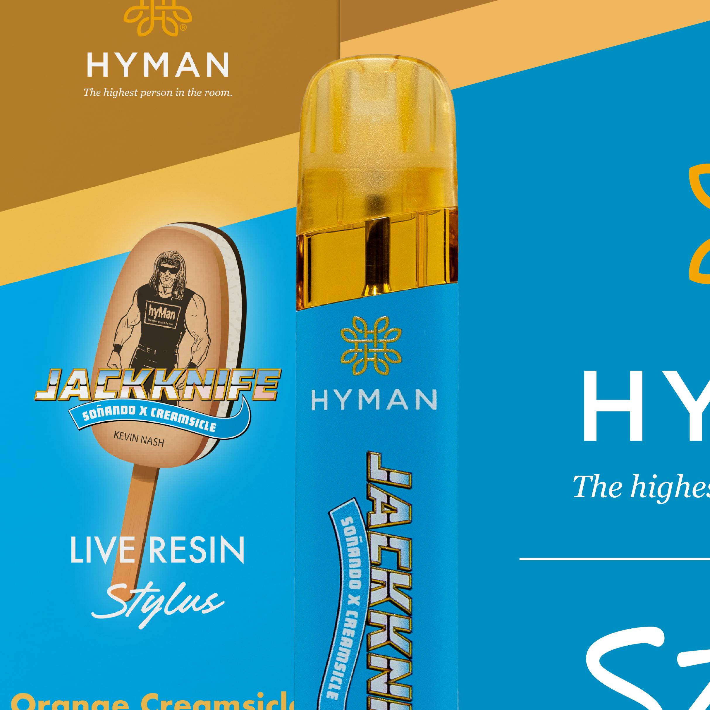 Hyman | Stylus | Jackknife | 1G Live Resin Disposable