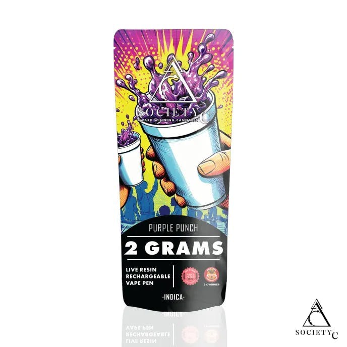 Product: Society C | Purple Punch 2g Live Resin Disposable