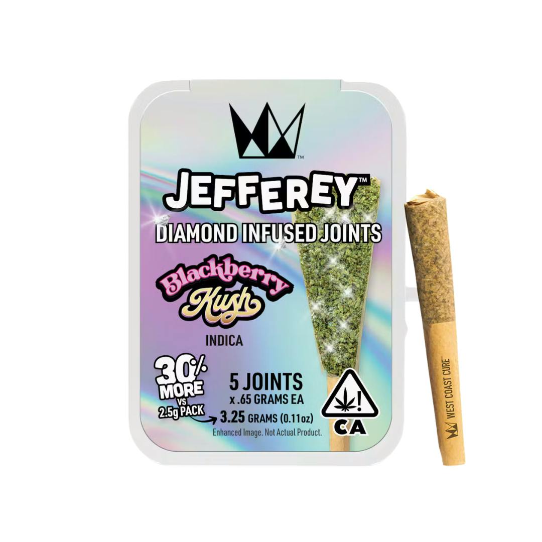 BLACKBERRY KUSH 5PK LIVE RESIN INFUSED DIAMONDS PREROLLS