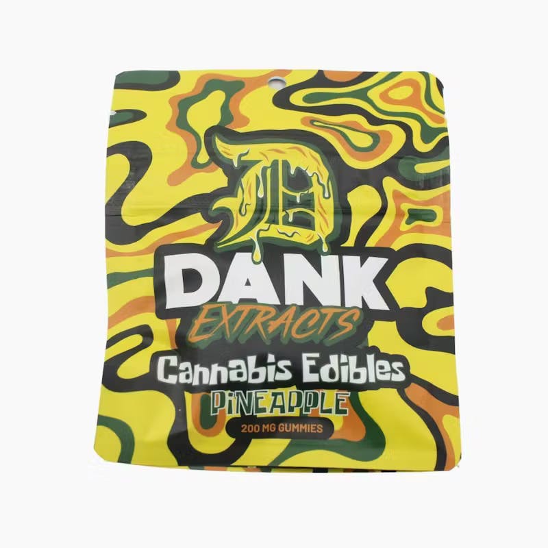 Dank - 200mg Gummies (4x50mg) - Pineapple