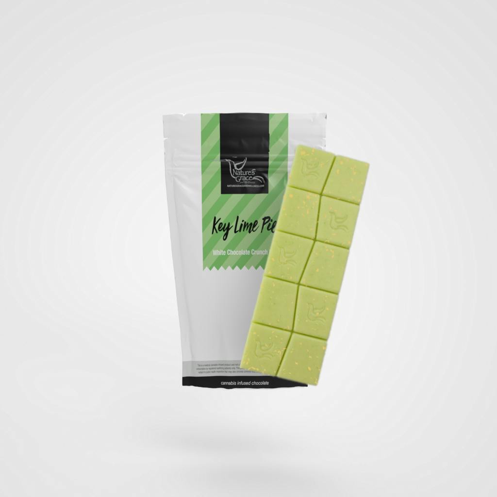 Key Lime Pie White Chocolate Crunch Bar 100mg