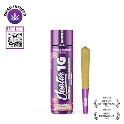 Jeeter - 1g Quad Infused Preroll - Double Rainbow - PRE_ROLLS by Jeeter at King of Budz