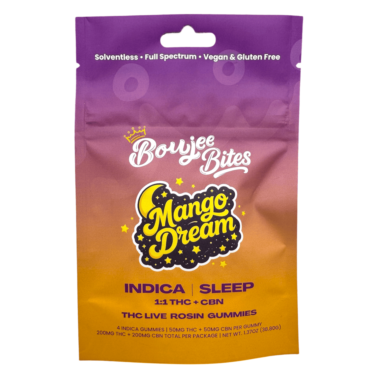 Product: Boujee | Live Rosin Gummies - 200mg - Mango Dream