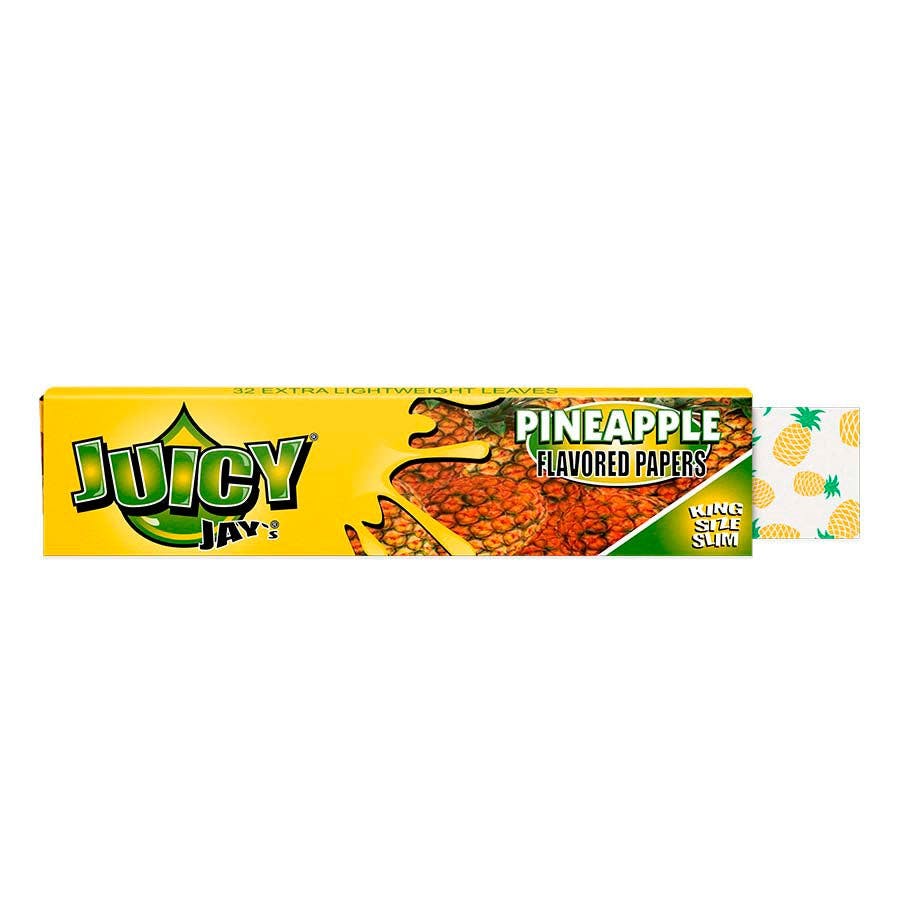 Juicy Jay | Pineapple King Size Rolling Papers - 32pk