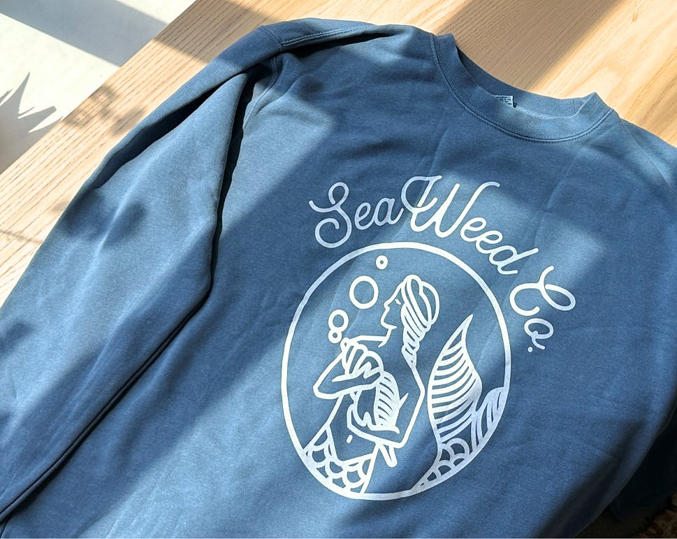 SWC - Crewneck - Slate - 2XL | Seaweed Co. South Portland