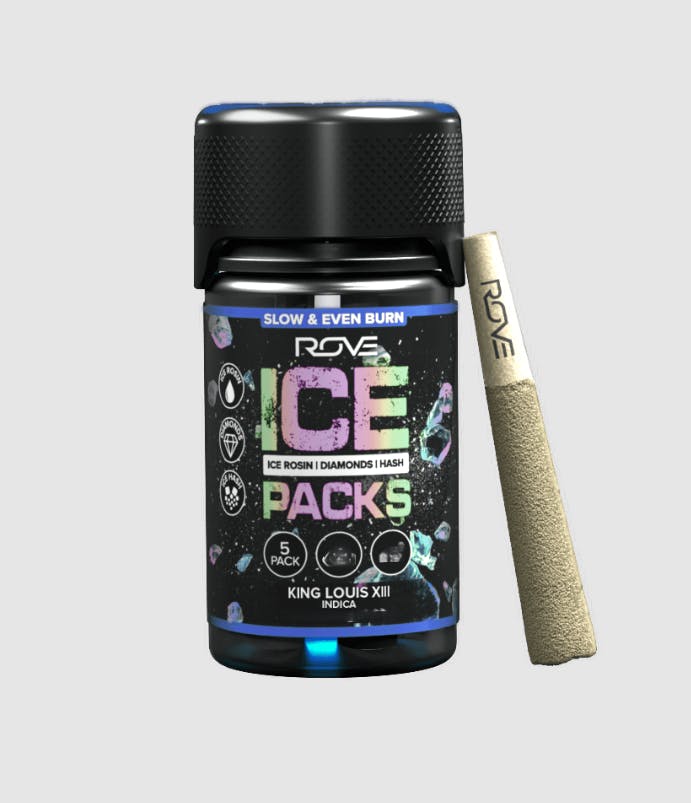 Product: Rove Ice Packs | King Louis XIII | Triple Infused Preroll - /5pk
