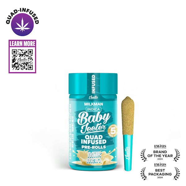 Milkman (I) - 2.5g | 5pk Infused Pre-Rolls - Baby Jeeter