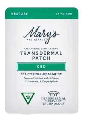 Product: CBD Restore Patch | Mary's Medicinals