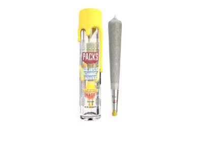 PINEAPPLE HAZE | Packs Glones - Infused Glass Cone Joint | 1.25G-1