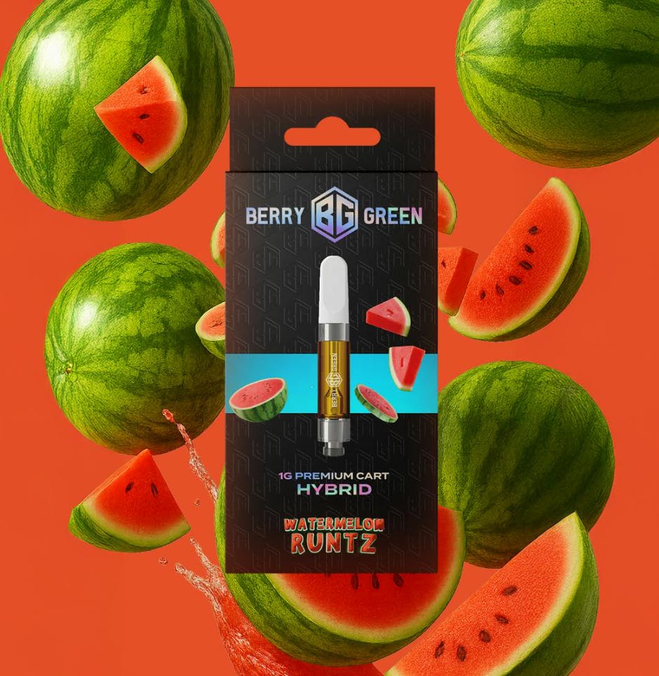 Berry Green | Watermelon Runtz | 1G Vape Cart