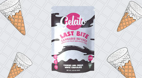 Gelato Last Bite - Cannabis Infused Sugar Cones 200mg - Cookies 'n Cream