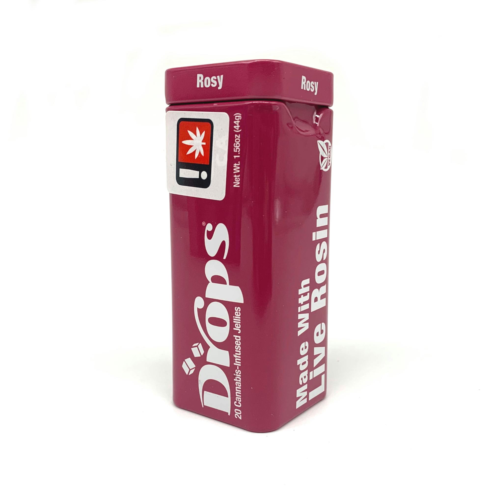 Drops | 2 THC : 1 CBD Raspberry Rosy Gummy