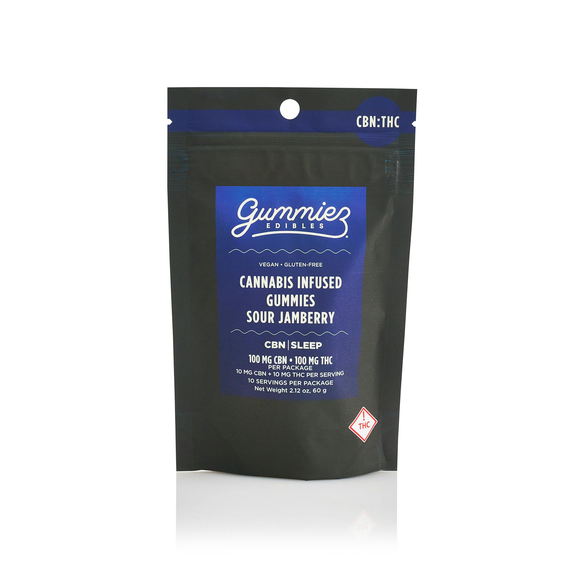 Sour Jamberry Gummies 100mg (10-Pack | 10mg Each)