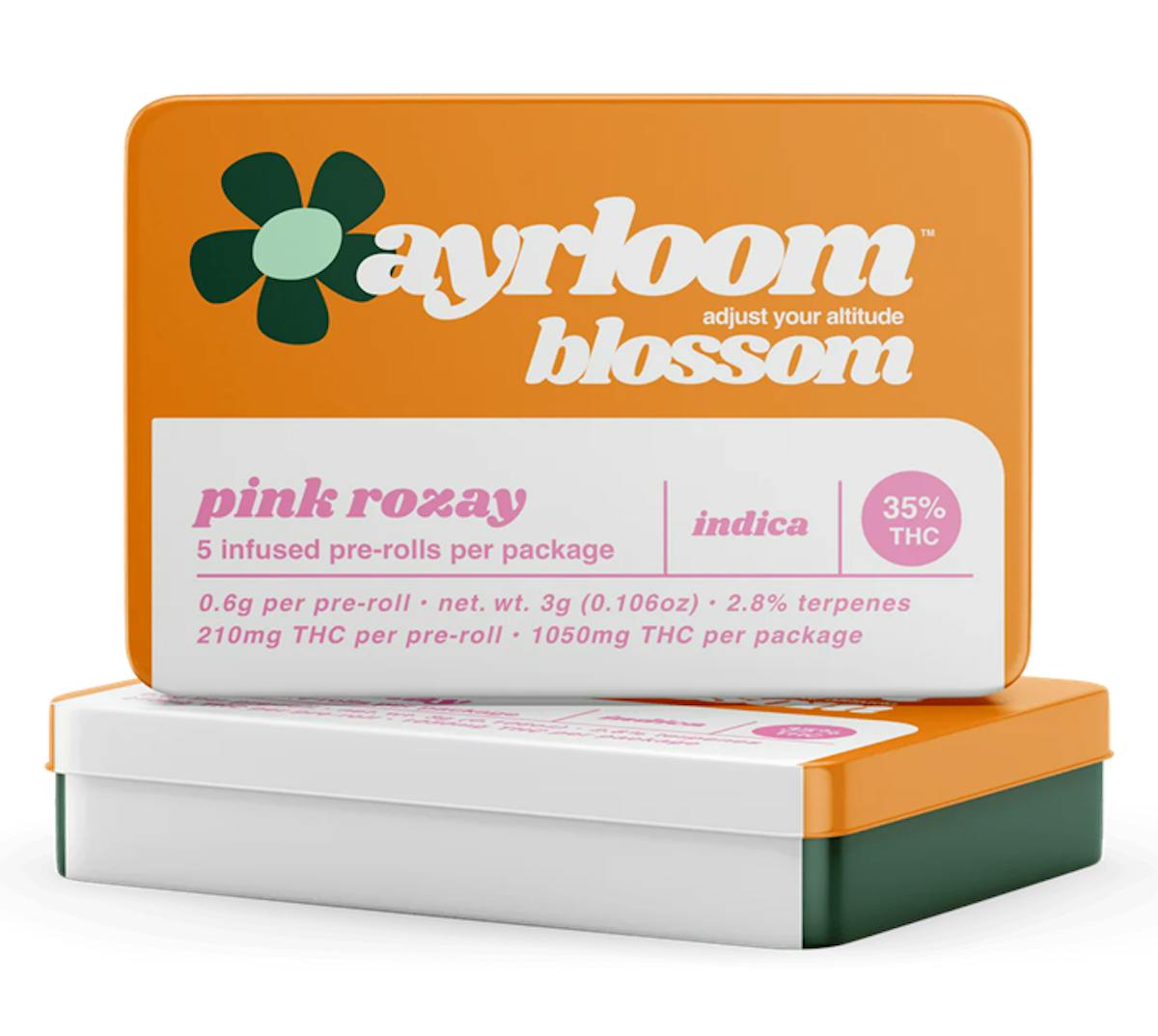 Photo of Ayrloom | Pink Rozay | Infused Pre-Rolls 5×0.6g