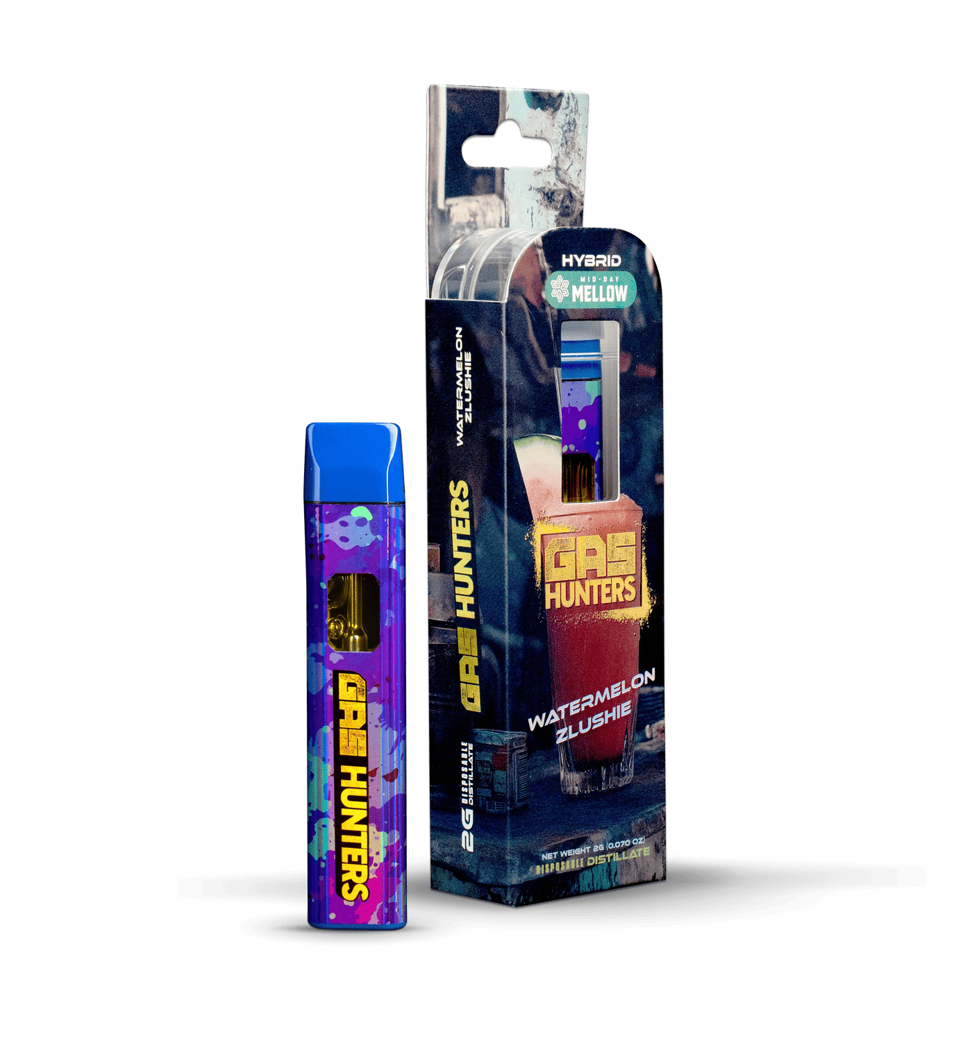 Product: Gas Hunters | Disposable Vape - 2g - Watermelon Zlushie