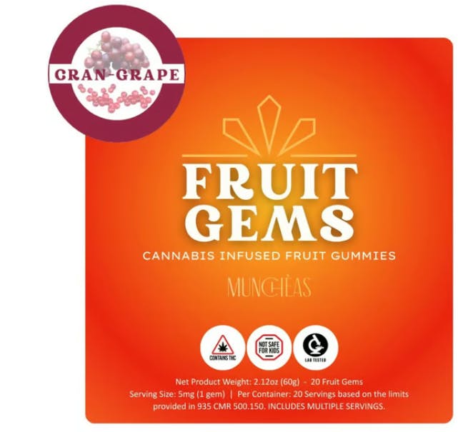 Product 5mg Munchèas Cran-Grape Fruit Gems 20pk