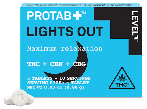 Protab - 100mg 5:3:1 (THC:CBN:CBG) Tablets - Lights Out